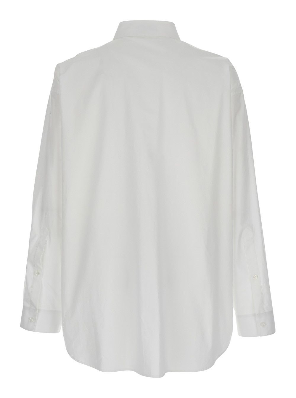 Balenciaga White Shirt with Pointed Collar in Cotton Man Size US M / EU 48-50 / 2 - 2 Thumbnail