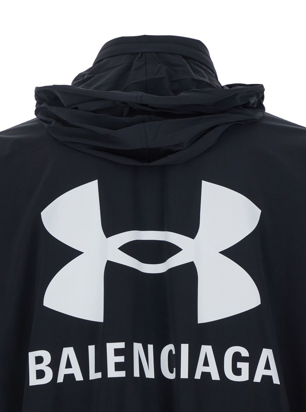 Balenciaga Black Jacket with Under Armour® Maxi Logo on the Back in Tech Fabric Man Size US XS / EU 42 / 0 - 4 Thumbnail