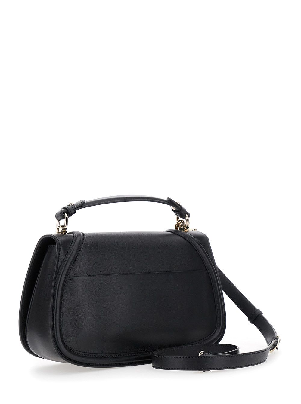Gucci 'Blondie' Black Handbag with GG Logo Plaque on the Front in Leather Woman Size ONE SIZE - 3 Thumbnail