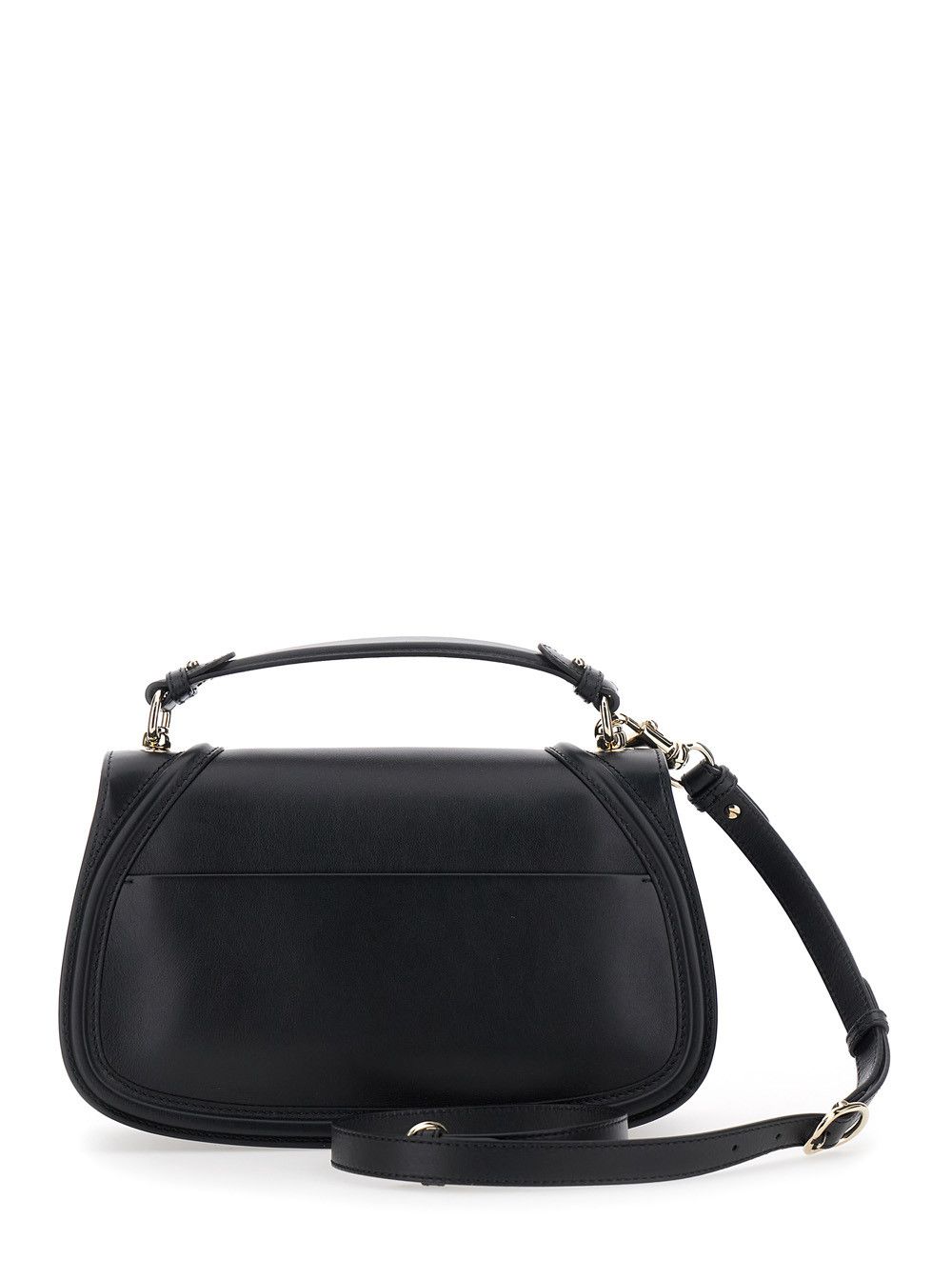 Gucci 'Blondie' Black Handbag with GG Logo Plaque on the Front in Leather Woman Size ONE SIZE - 4 Thumbnail