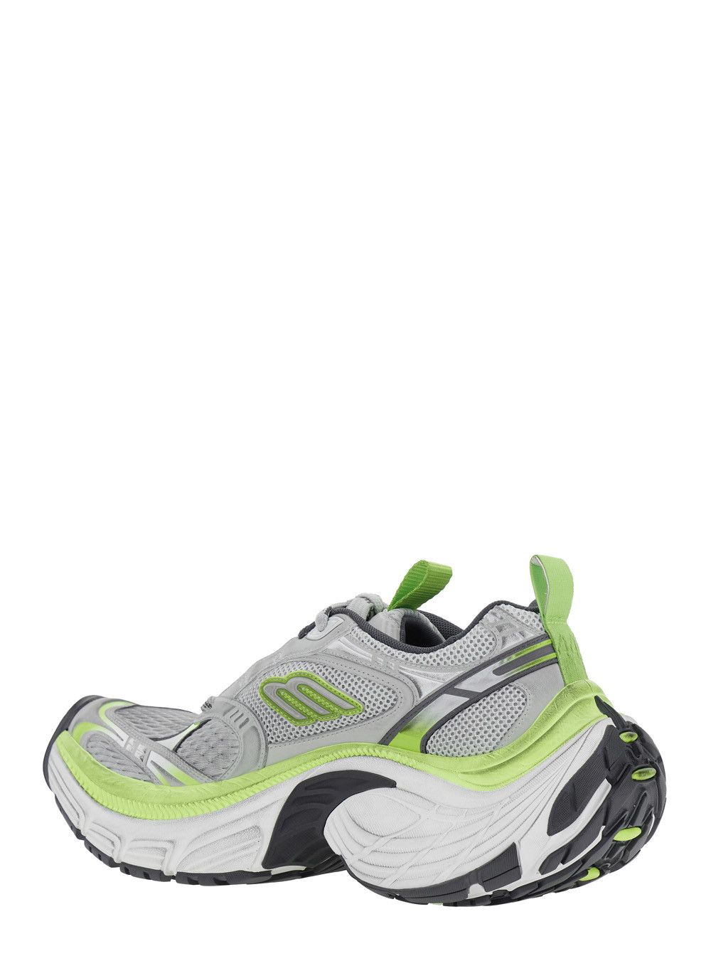Balenciaga '10XL' Grey Sneakers with Embossed Logo on the Tongue in Tech Fabric Man Size US 10 / EU 43 - 3 Thumbnail