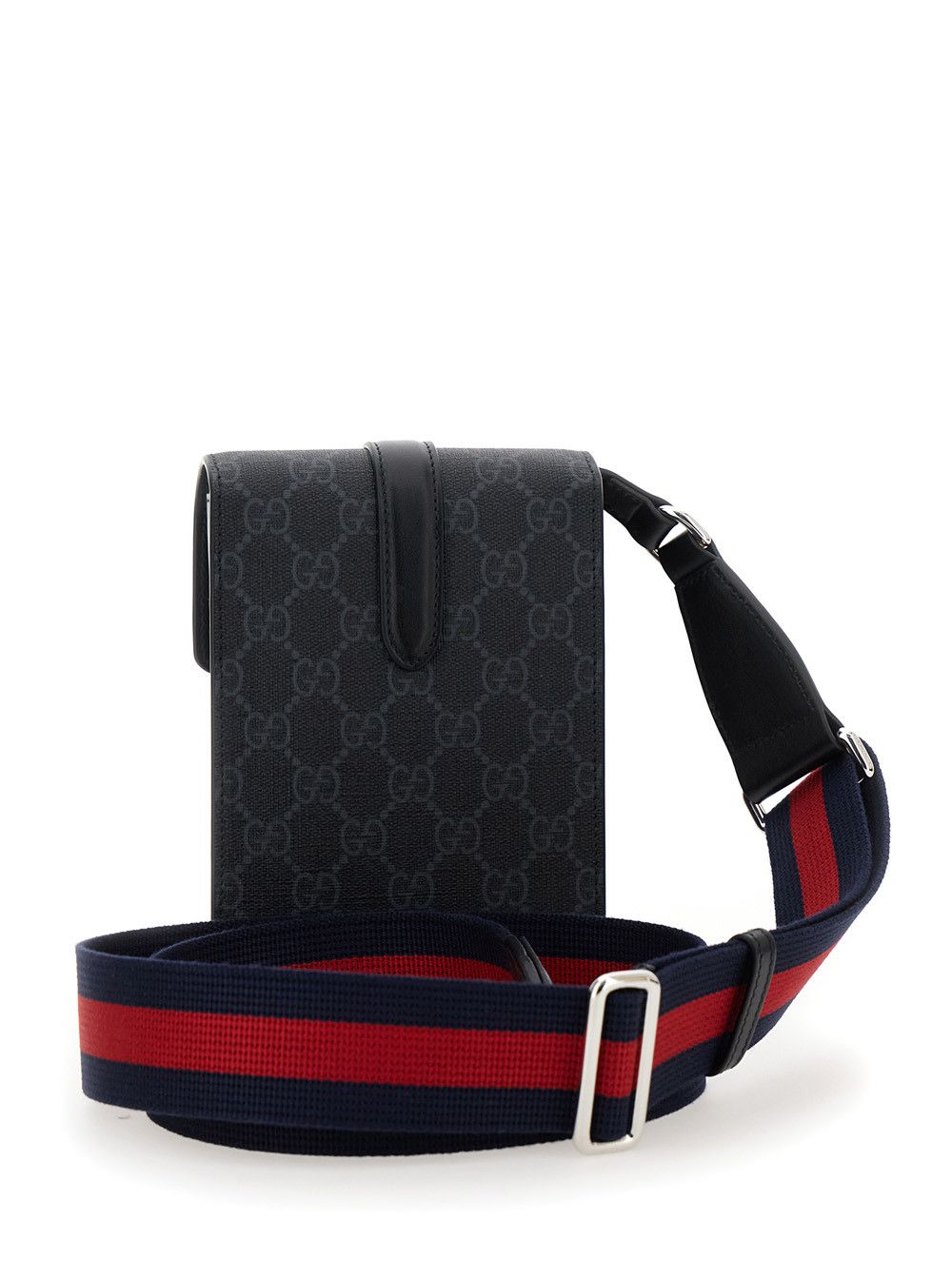 Gucci Black Crossbody Bag with All-Over GG Print in Tech Fabric and Cotton Blend Man Size ONE SIZE - 4 Thumbnail