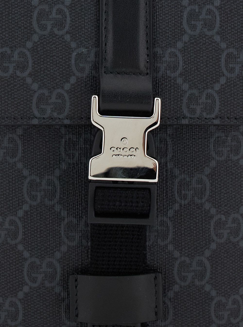 Gucci Black Crossbody Bag with All-Over GG Print in Tech Fabric and Cotton Blend Man Size ONE SIZE - 5 Thumbnail