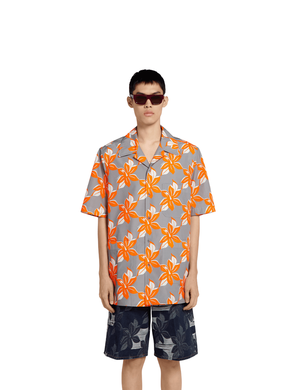 Gucci Multicolor Bowling Shirt with Cuban Collar and All-Over Floral Print in cotton Man Size US M / EU 48-50 / 2 - 4 Thumbnail