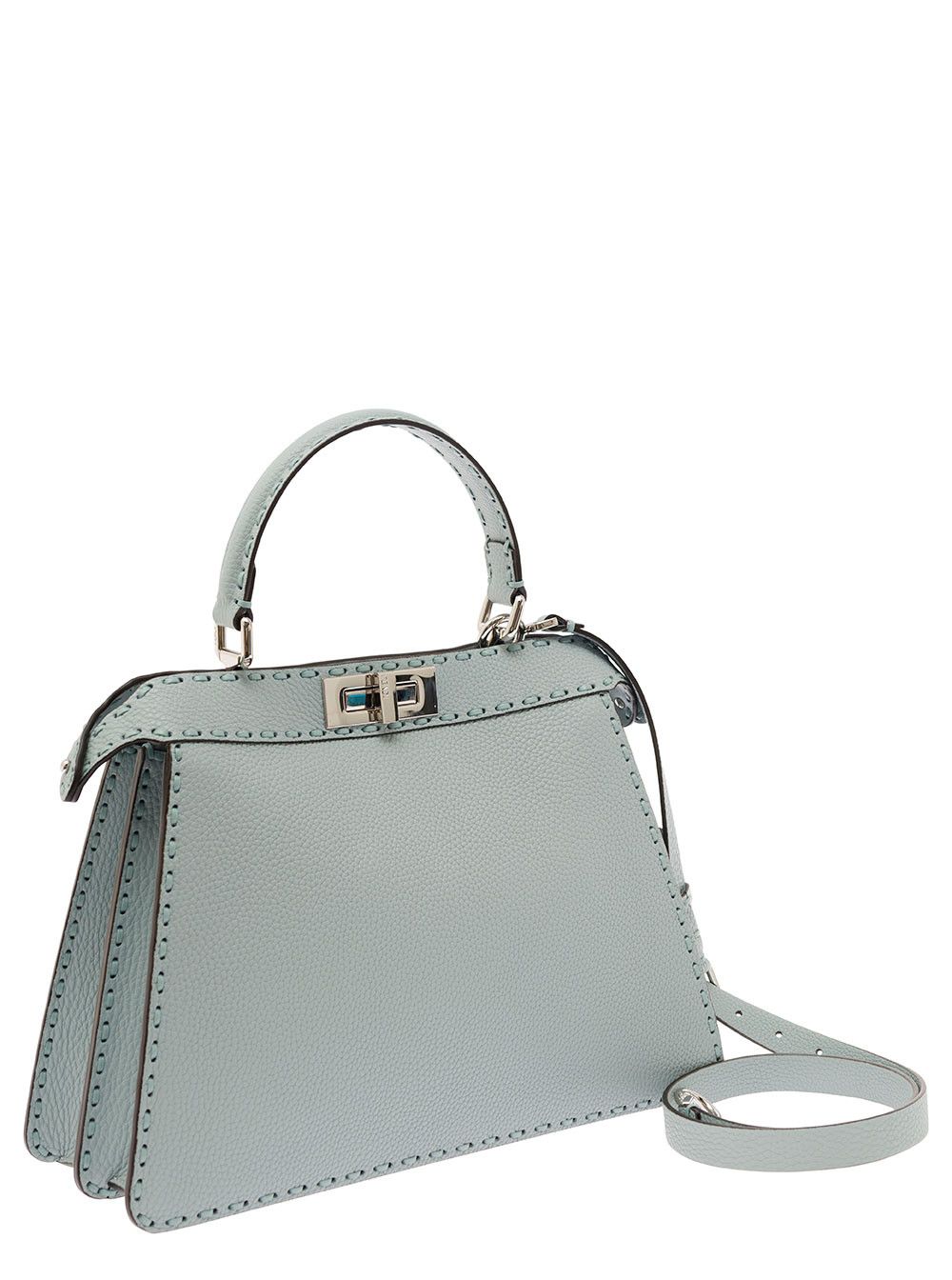 Fendi 'Peekaboo ISeeU Medium' Grey Handbag with 646 Hand-Sewn Topstitches Woman Size ONE SIZE - 3 Thumbnail