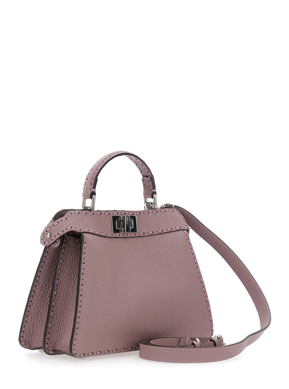Fendi 'Peekaboo ISeeU Small' Pink Handbag with Shoulder Strap in Leather Woman Size ONE SIZE - 3 Thumbnail
