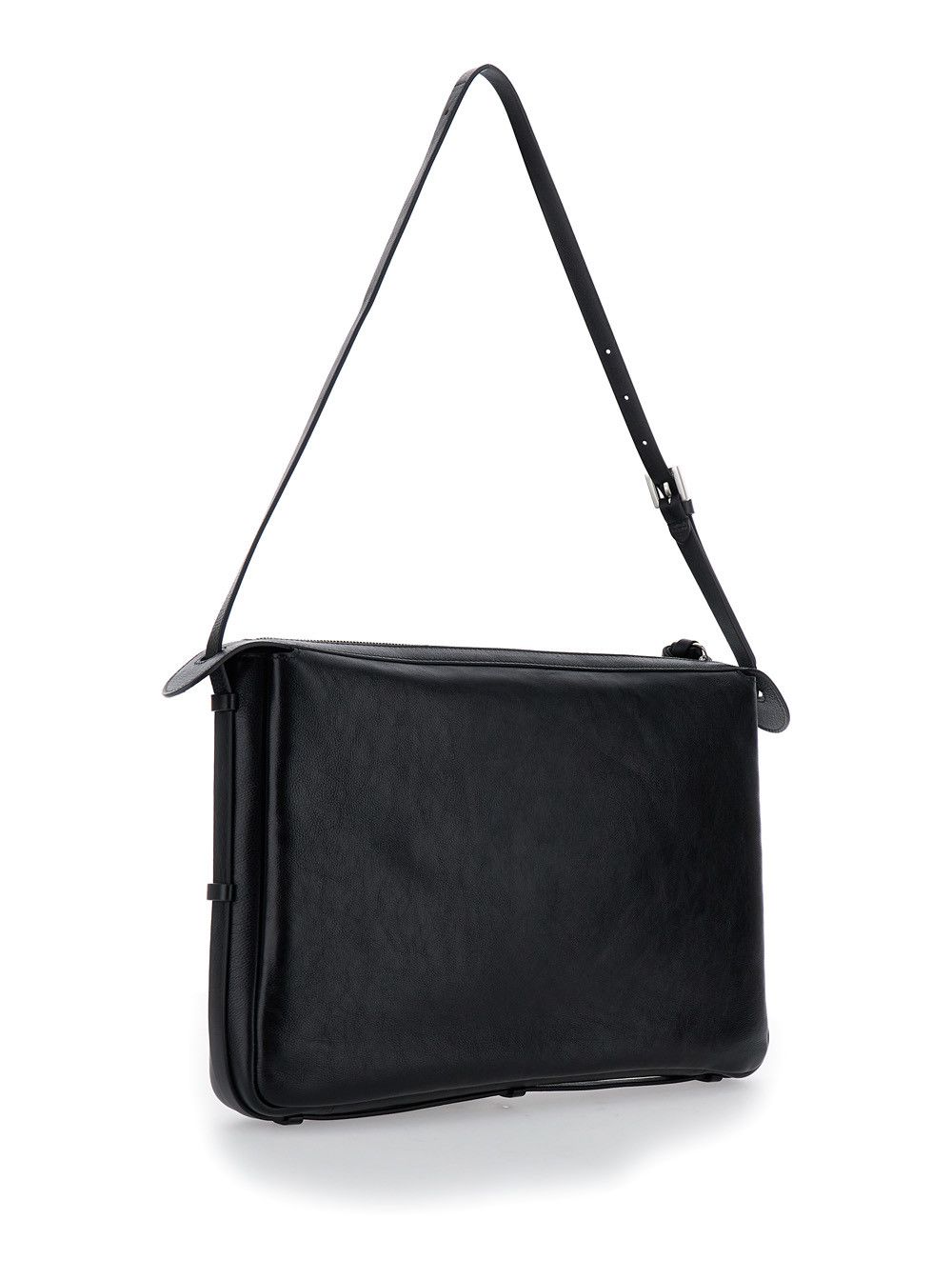 Fendi 'Simply Fendi Large' Black Shoulder Bag with FF Detail in Leather Woman Size ONE SIZE - 3 Thumbnail
