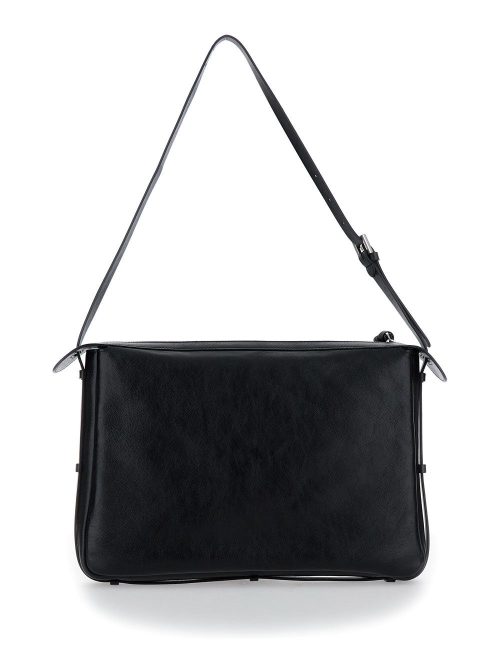 Fendi 'Simply Fendi Large' Black Shoulder Bag with FF Detail in Leather Woman Size ONE SIZE - 4 Thumbnail