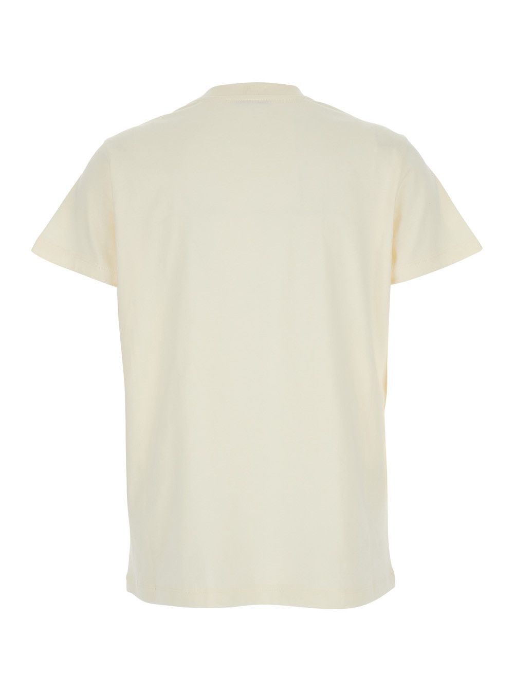 Moncler White T-Shirt with Embroidered Logo on the Front and Logo Patch on the Sleeve in Cotton Woman Size XS / US 0-2 / IT 36-38 - 2 Thumbnail