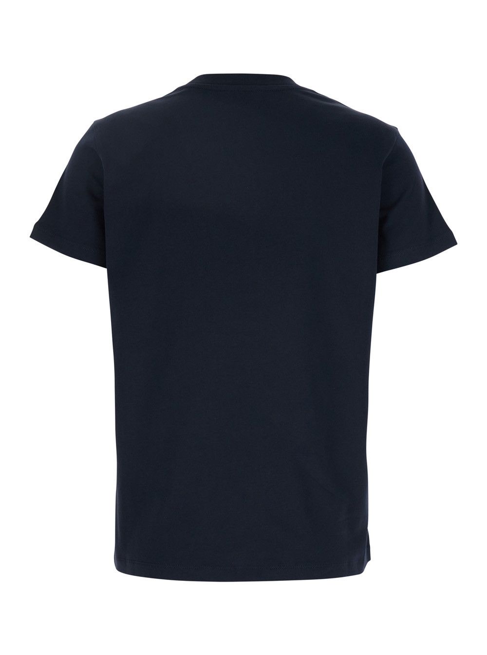 Moncler Blue T-Shirt with Logo Embroidered on the Front in Cotton Woman Size S / US 4 / IT 40 - 2 Thumbnail