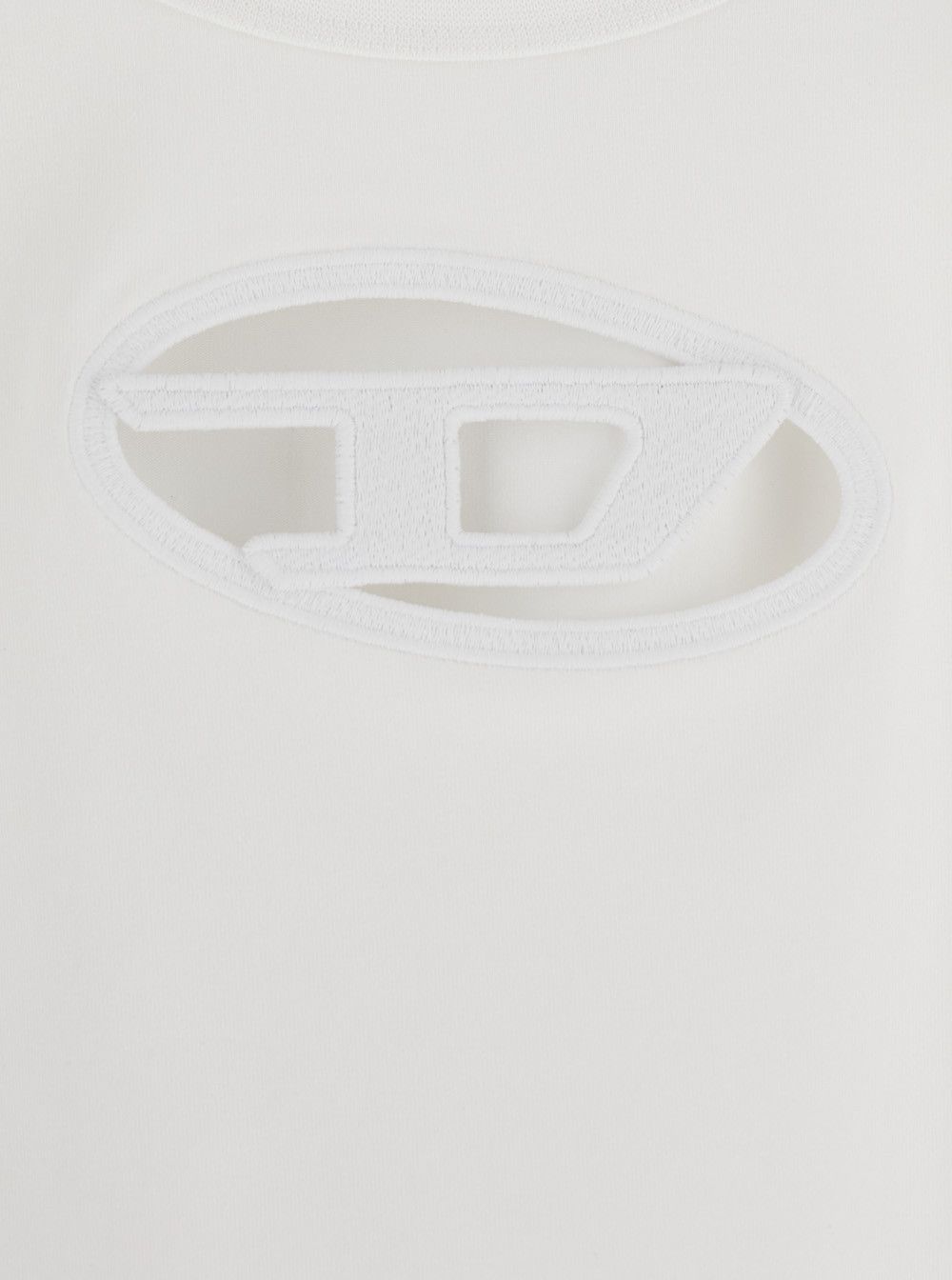 Diesel 'T-Lins' White Top with Oval D Logo on the Front in