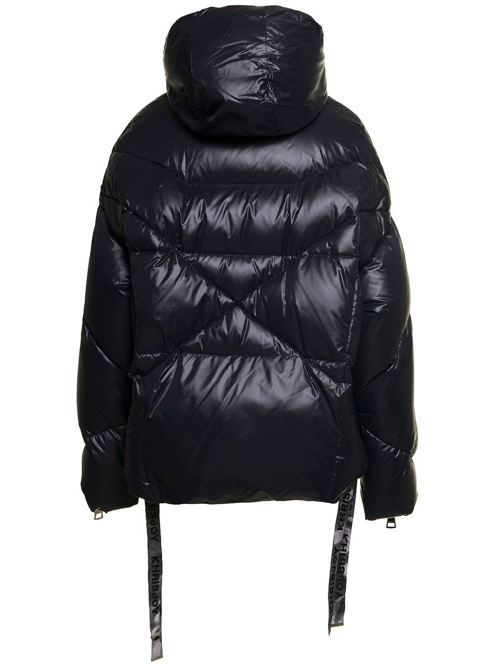 Khrisjoy Black 'Puff Khris Iconic' Oversized Down Jacket with Hood in Polyester Woman Size XXS / US 00 / IT 34 - 2 Thumbnail