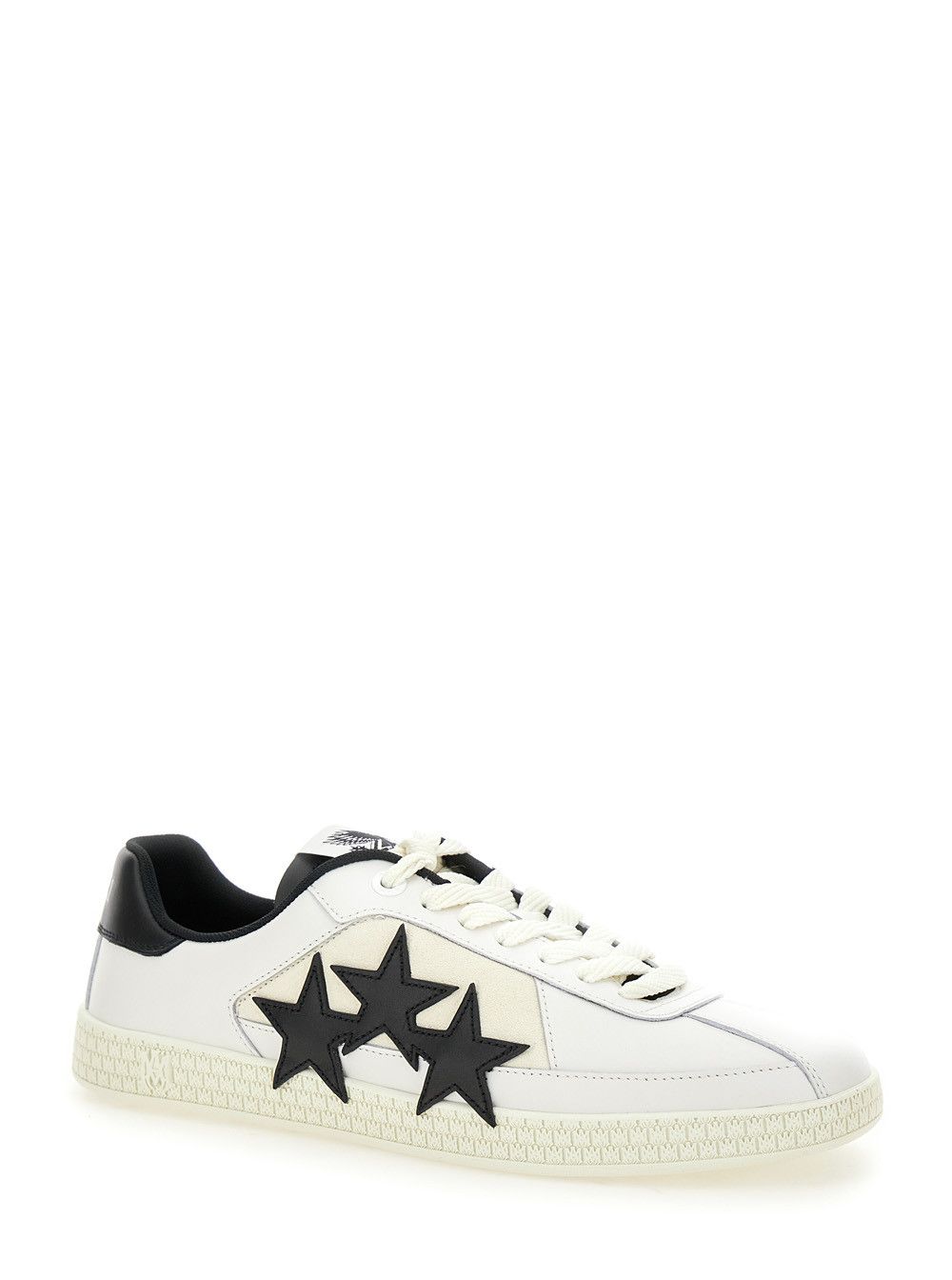 Amiri 'Pacific' Low Top Sneakers with Star Patch on the Side and Logo Patch on the Tongue in Leather Man Size US 10 / EU 43 - 2 Thumbnail