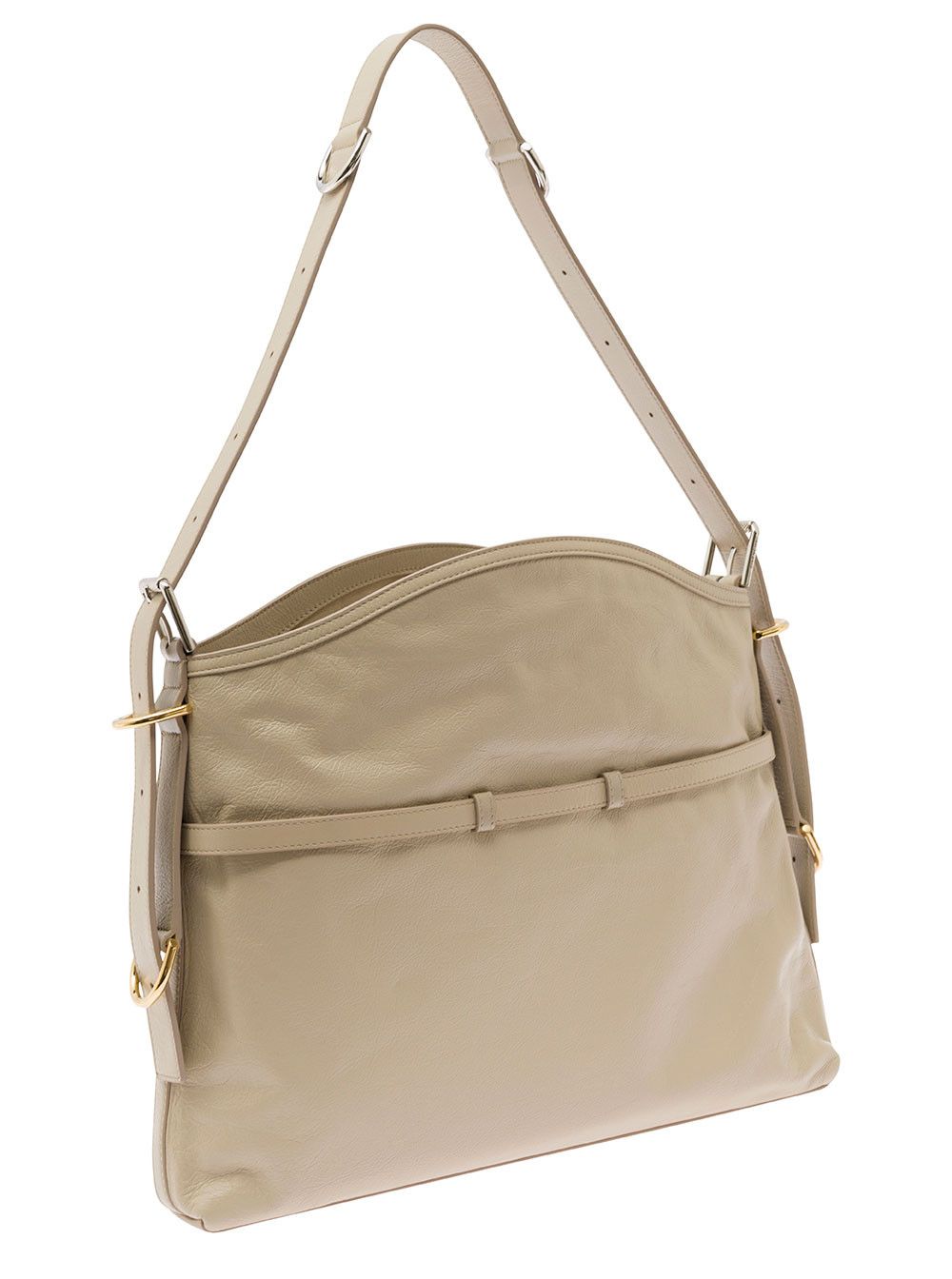 Givenchy 'Voyou' Beige Shoulder Bag with Embossed Logo in Smooth Leather Woman Size ONE SIZE - 3 Thumbnail