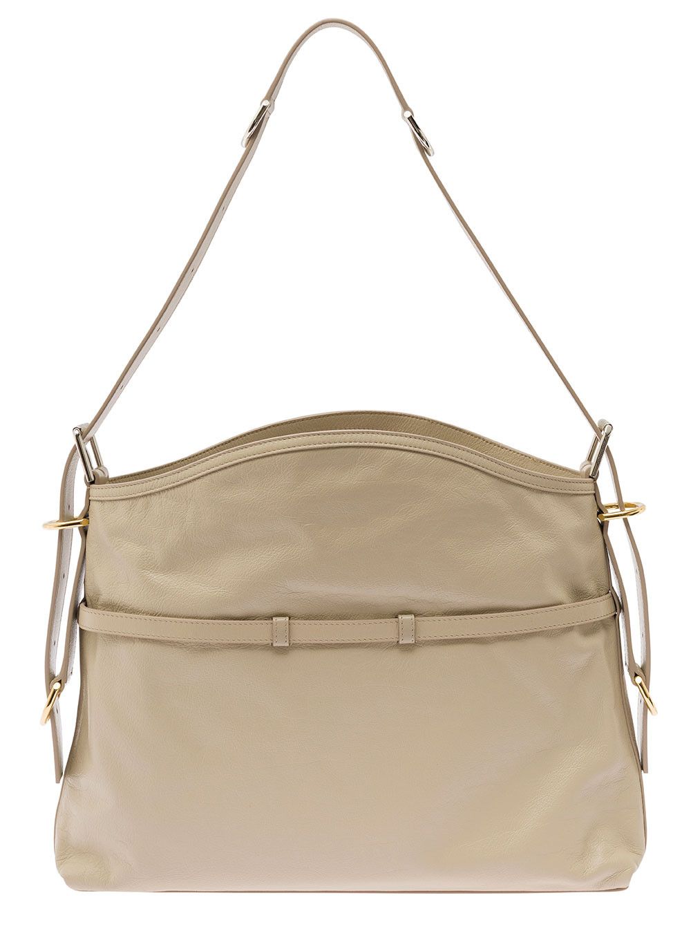 Givenchy 'Voyou' Beige Shoulder Bag with Embossed Logo in Smooth Leather Woman Size ONE SIZE - 4 Thumbnail