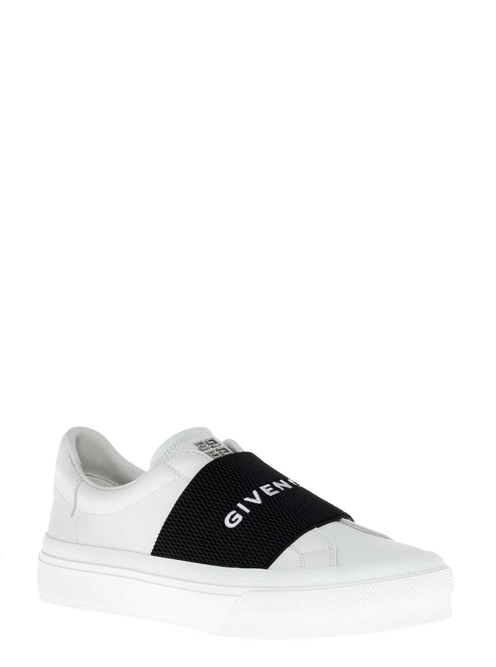 Givenchy 'City Court' White Low Top Sneakers with Logo in Leather Woman Size US 7 / IT 37 - 2 Thumbnail