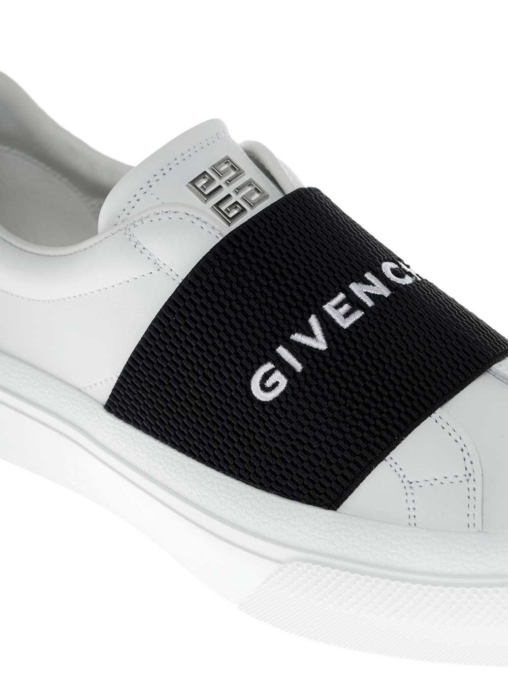 Givenchy 'City Court' White Low Top Sneakers with Logo in Leather Woman Size US 7 / IT 37 - 4 Thumbnail