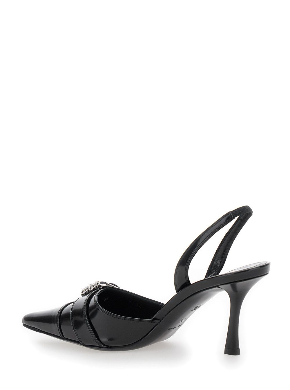 Givenchy 'Voyou' Black Slingback Pumps with a Buckle in Patent Leather Woman Size US 7 / IT 37 - 3 Thumbnail