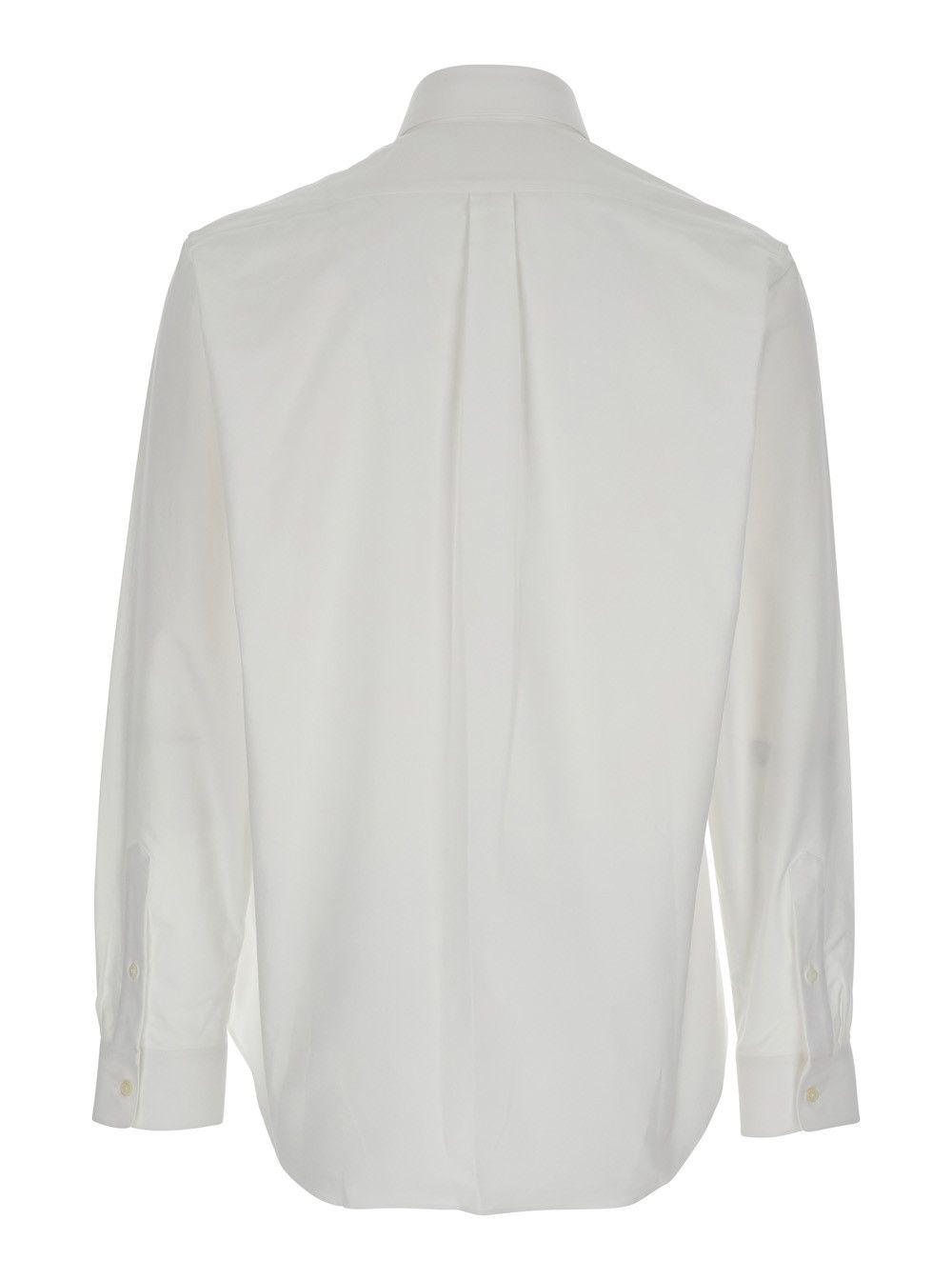 Givenchy White Shirt with Logo Embroidered on the Front in Cotton Man Size US XL / EU 56 / 4 - 2 Thumbnail