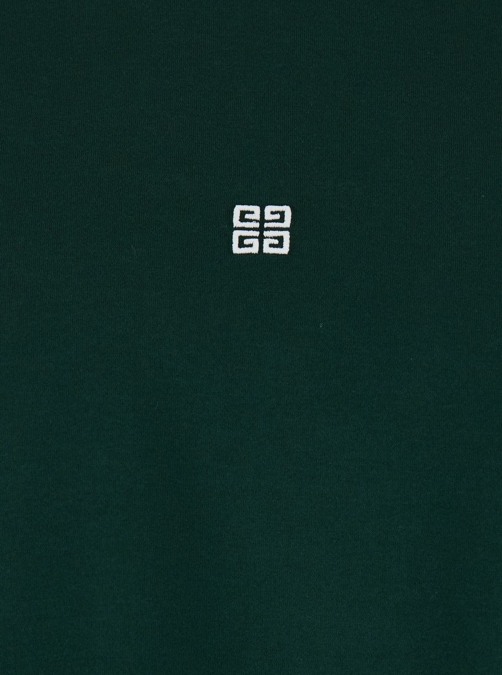 Givenchy Green Crewneck T-Shirt with 4G Logo on the Front in Cotton Man Size US XL / EU 56 / 4 - 3 Thumbnail