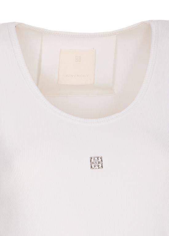 Givenchy GIVENCHY Women Tops BW70CH3YQS 100 White Size S / US 4 / IT 40 - 4 Thumbnail