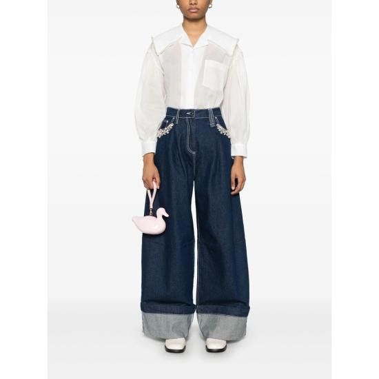 Simone Rocha SIMONE ROCHA Women Shirts 5308B 1210 WHPEA WHITE Size XS / US 0-2 / IT 36-38 - 5 Thumbnail