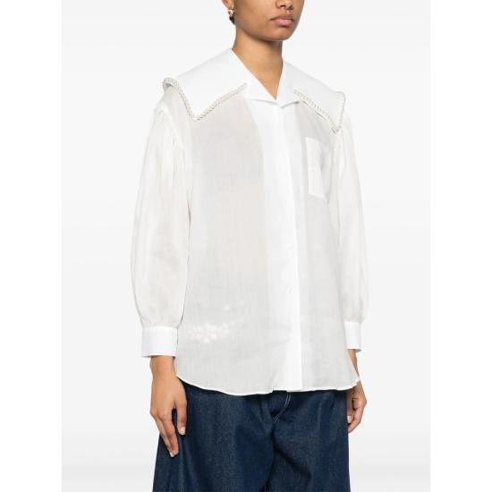 Simone Rocha SIMONE ROCHA Women Shirts 5308B 1210 WHPEA WHITE Size XS / US 0-2 / IT 36-38 - 3 Thumbnail