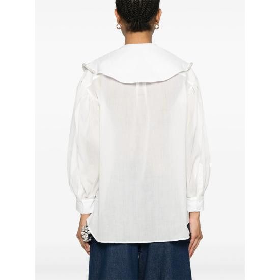 Simone Rocha SIMONE ROCHA Women Shirts 5308B 1210 WHPEA WHITE Size XS / US 0-2 / IT 36-38 - 4 Thumbnail