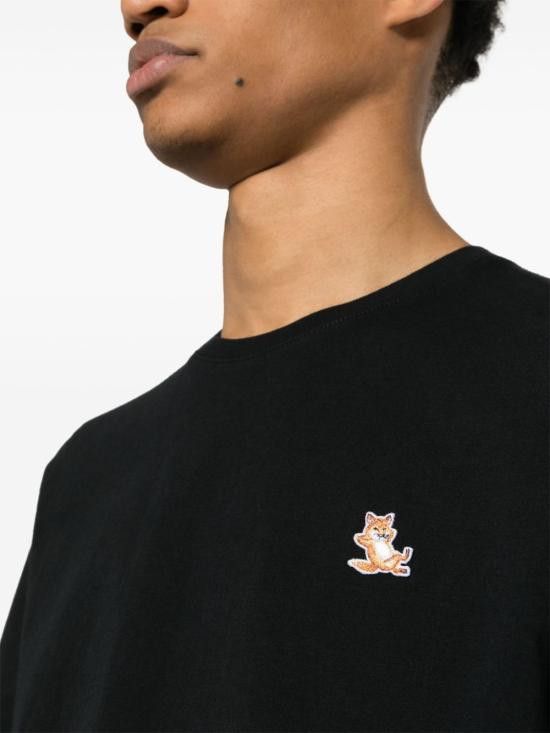 Maison Kitsune MAISON KITSUNE Men T-Shirts LM00110KJ0008 P199 Black Size US M / EU 48-50 / 2 - 5 Thumbnail