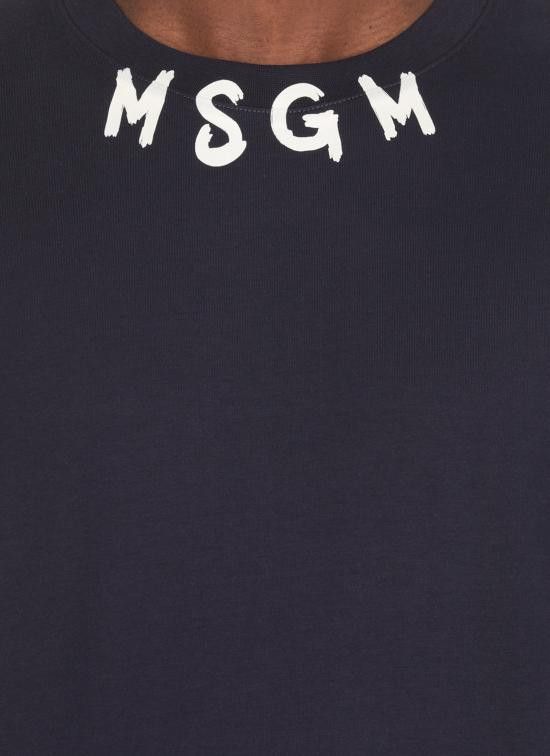MSGM MSGM Men T-Shirts 3840MM102 25700287 Blue Size US L / EU 52-54 / 3 - 4 Thumbnail