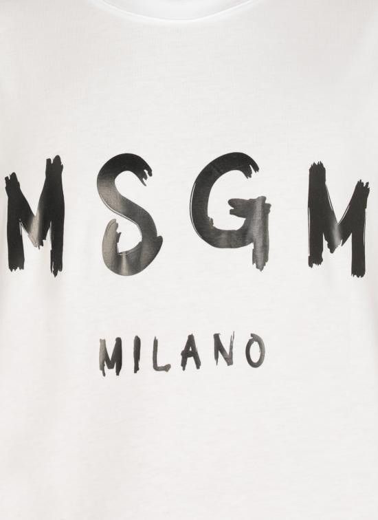 MSGM MSGM Men T-Shirts 2000MM510 20000201 White Size US L / EU 52-54 / 3 - 4 Thumbnail