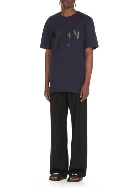 MSGM MSGM Men T-Shirts 3840MM510 25700287 Blue Size US M / EU 48-50 / 2 - 2 Thumbnail