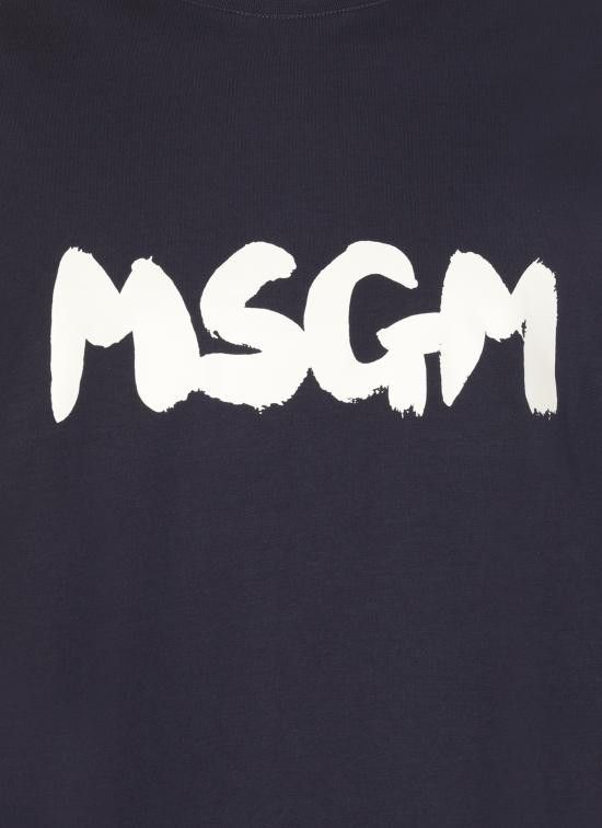 MSGM MSGM Men T-Shirts 3840MM105 25700287 Blue Size US L / EU 52-54 / 3 - 4 Thumbnail