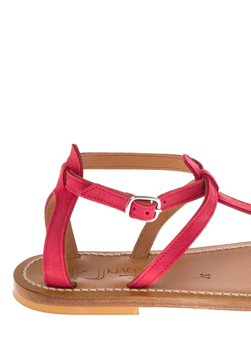 K.Jacques Pink Leather Sandals Size US 9 / IT 39 - 4 Thumbnail