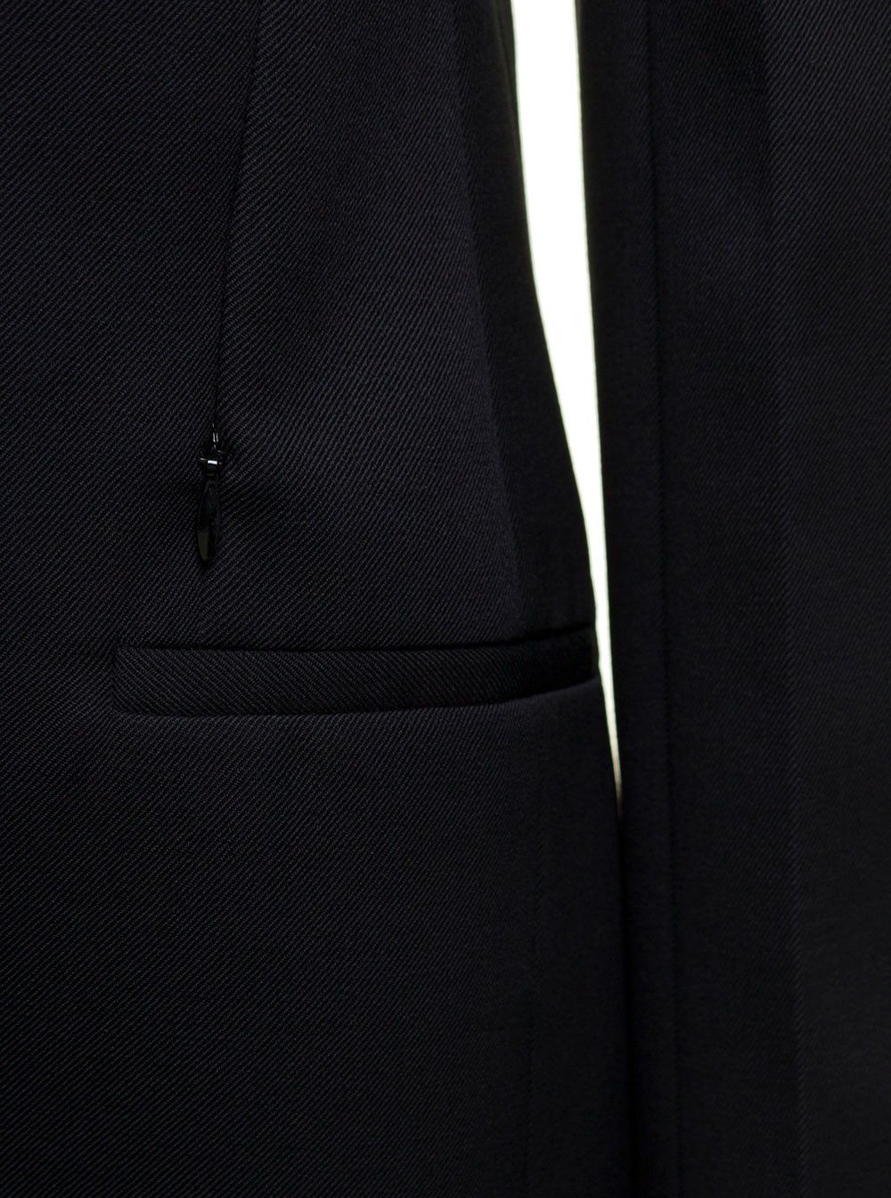 Givenchy Black Single-Breasted Jacket with Notched Revers in Wool and Mohair Woman Size M / US 6-8 / IT 42-44 - 3 Thumbnail