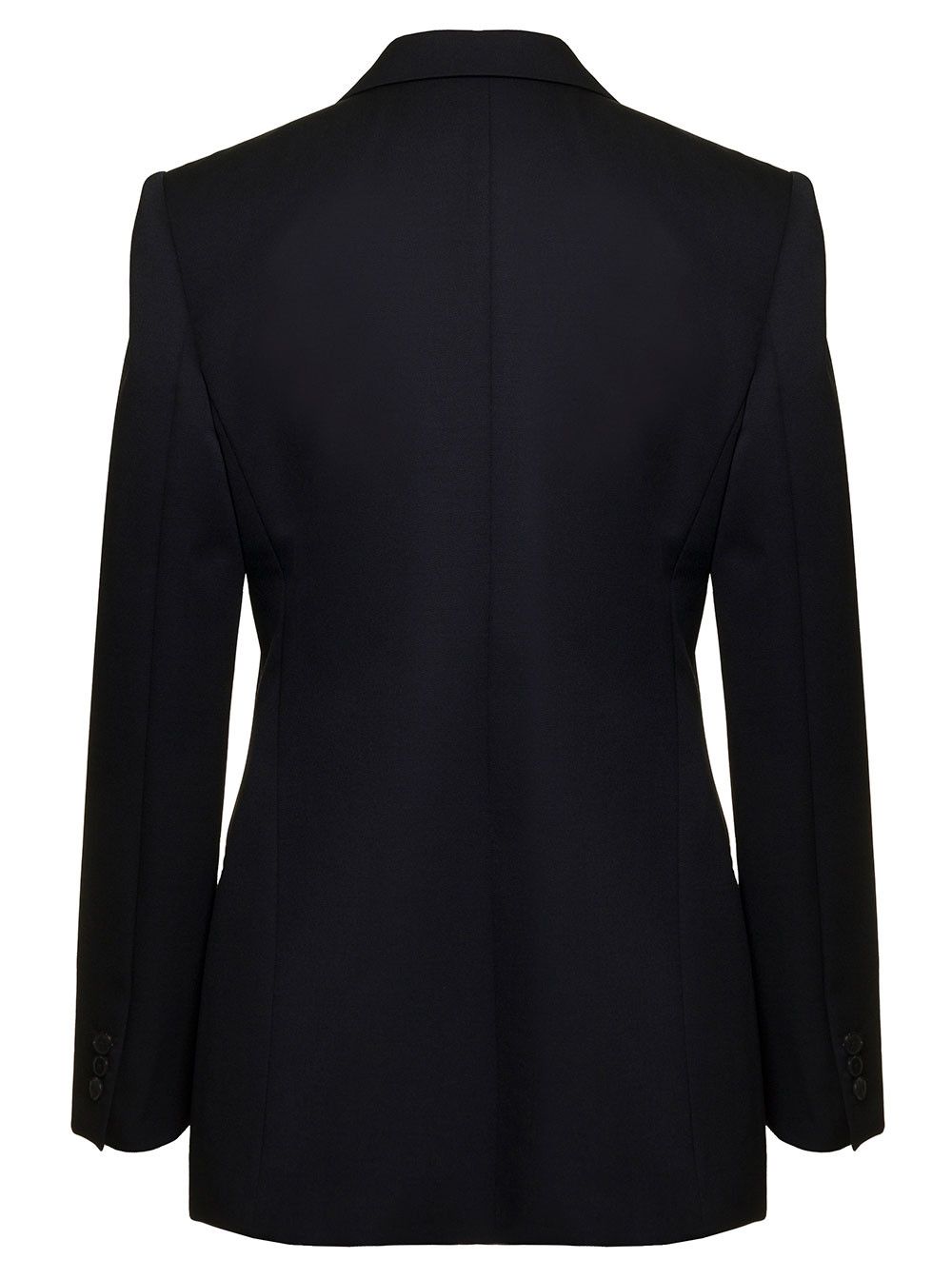Givenchy Black Single-Breasted Jacket with Notched Revers in Wool and Mohair Woman Size M / US 6-8 / IT 42-44 - 2 Thumbnail