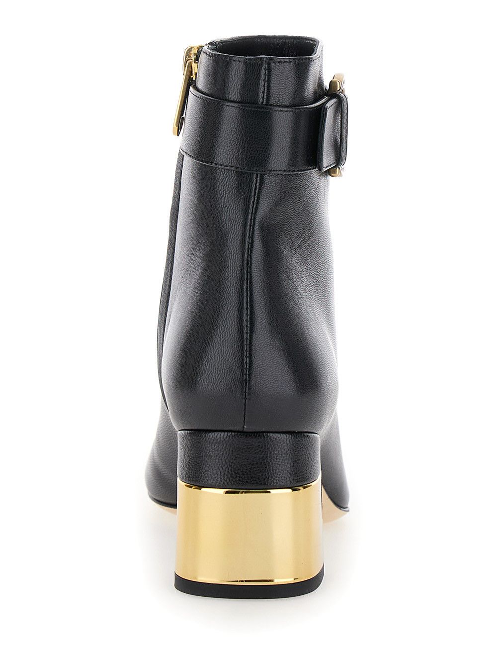 Chloe 'Alize' Black Ankle Boots with C Buckle in Smooth Leather Woman Size US 6 / IT 36 - 4 Thumbnail