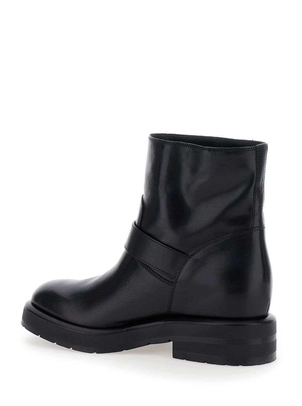 Chloe 'Coddington' Black Ankle Boots with Paddington Buckle in Leather Woman Size US 7.5 / IT 37.5 - 3 Thumbnail