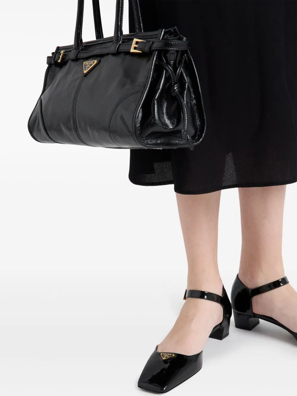 Prada 35mm patent-leather pumps in black Size US 10 / IT 40 - 5 Thumbnail