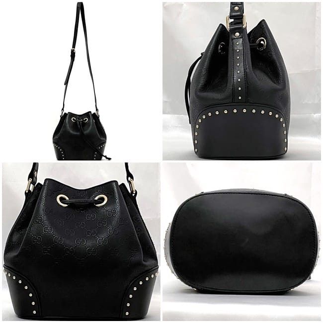 Gucci GUCCI Shoulder Bag Black Leather Size ONE SIZE - 2 Thumbnail