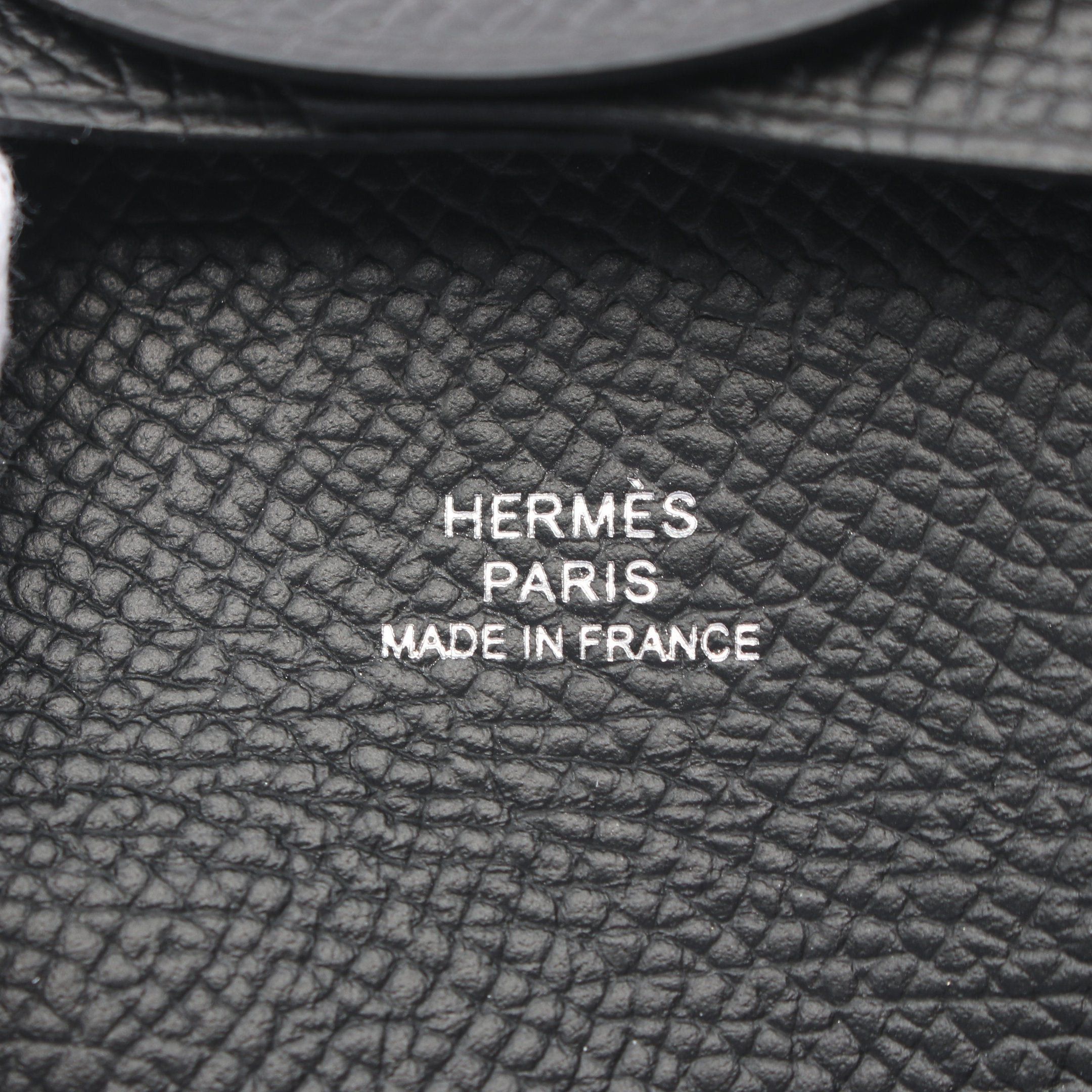 Hermes Hermes Bastia Coin Purse Veau Epsom Black Silver Hardware U Stamp Size ONE SIZE - 4 Thumbnail