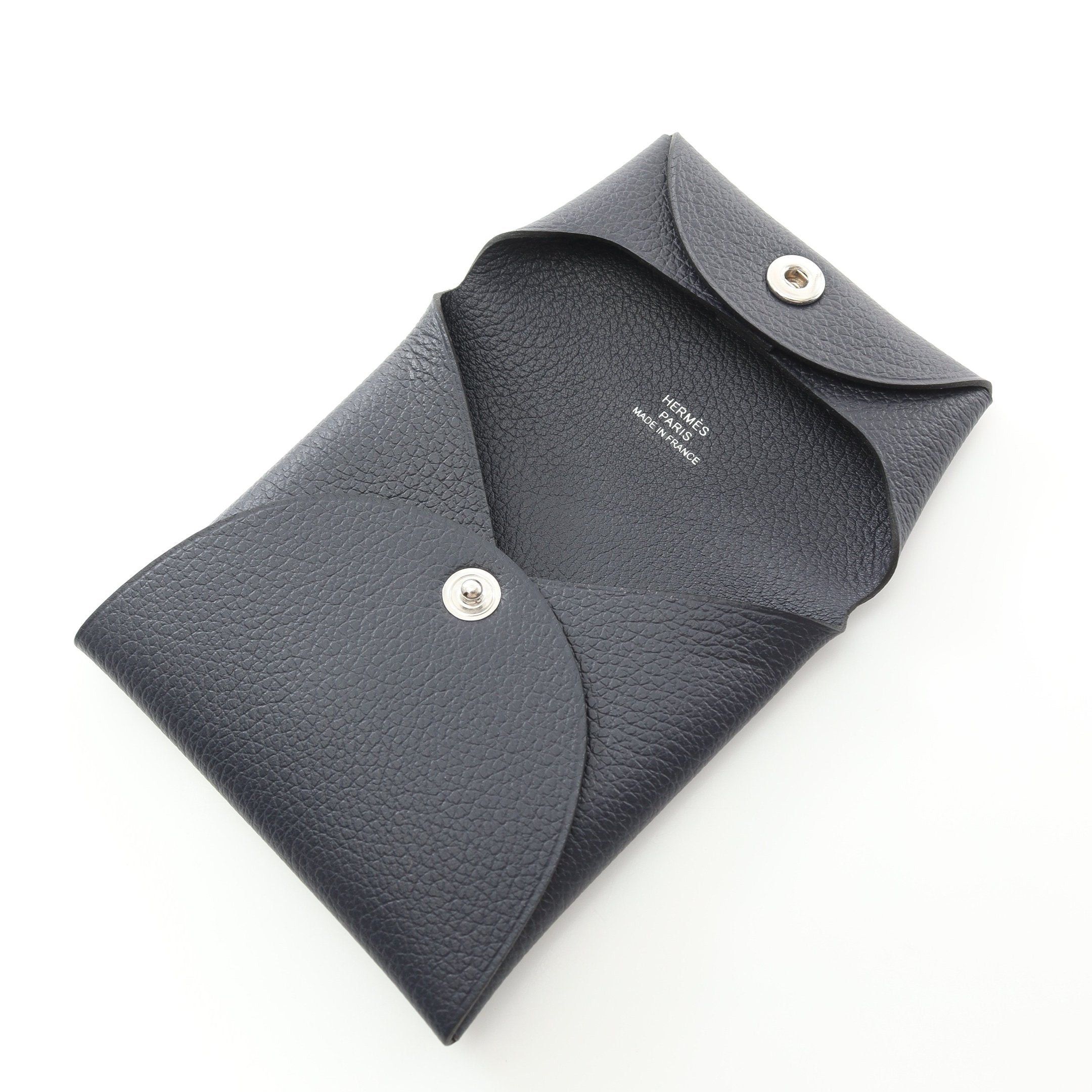 Hermes Hermes Bastia Bleu Nui Coin Purse Evercolor Navy Silver Hardware B Stamp Size ONE SIZE - 6 Thumbnail