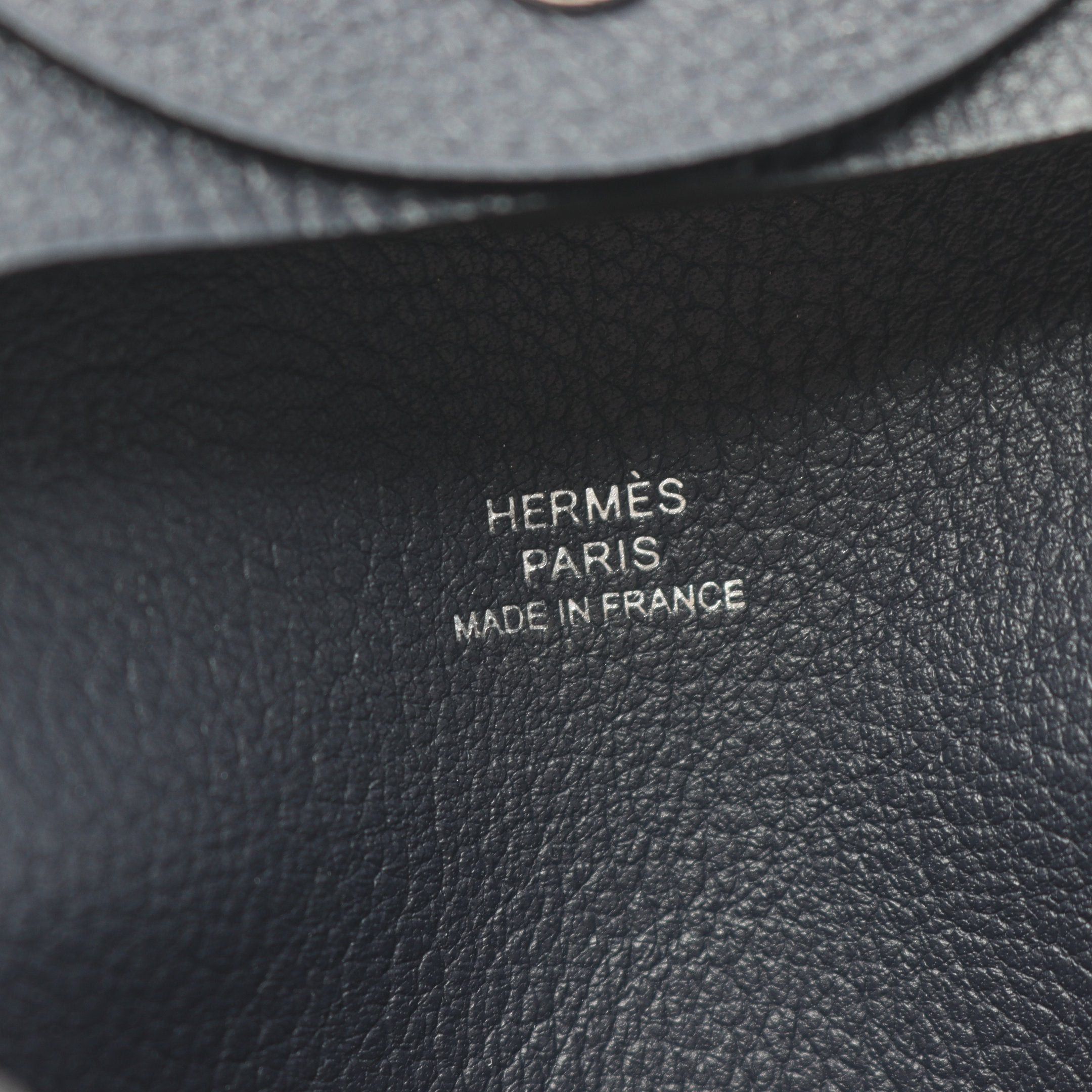 Hermes Hermes Bastia Bleu Nui Coin Purse Evercolor Navy Silver Hardware B Stamp Size ONE SIZE - 4 Thumbnail