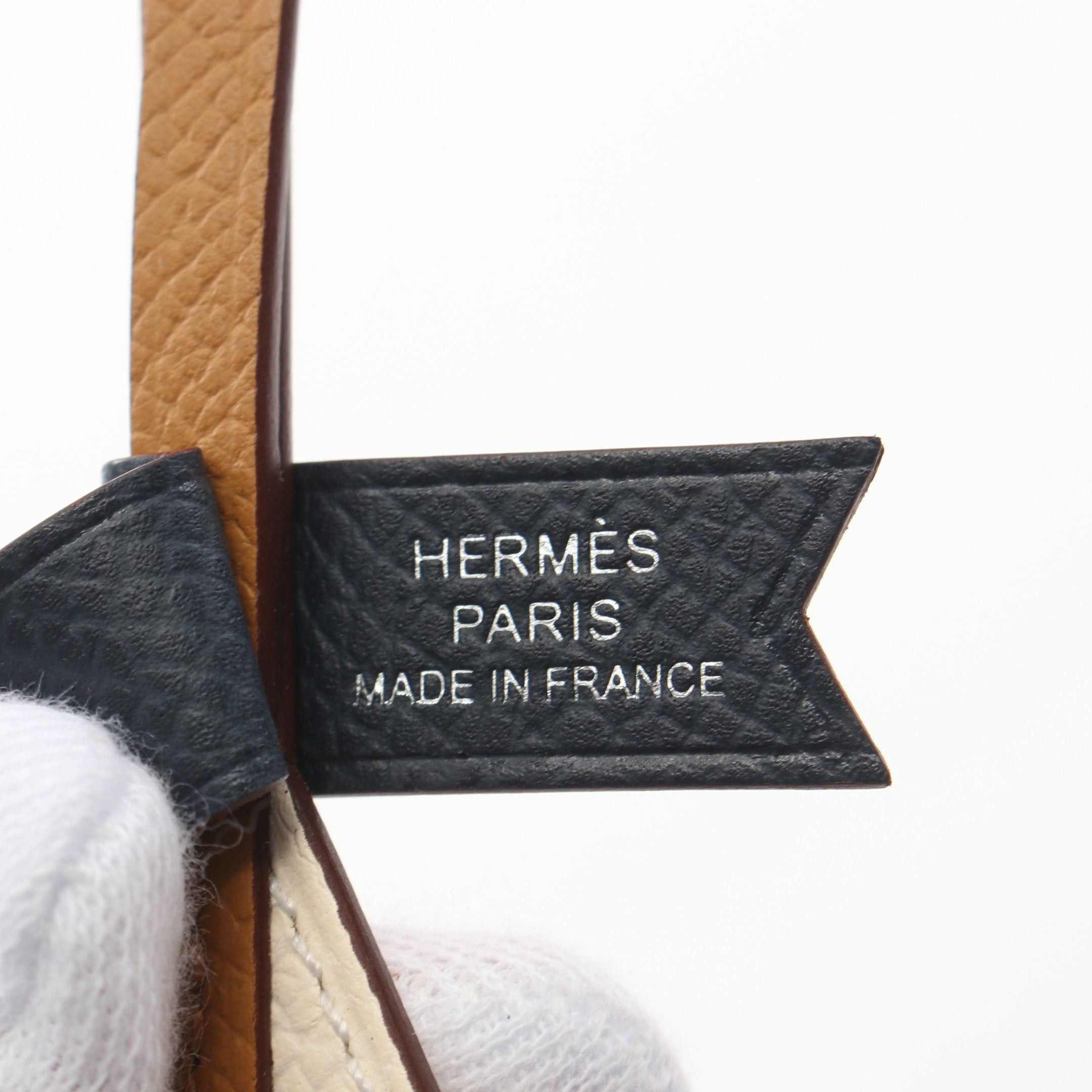 Hermes Hermes Sail 24 Orange Caramel Nata Blue Indigo Bag Charm Veau Epsom Barenia Ivory Brown Multicolor B Stamp Size ONE SIZE - 3 Thumbnail