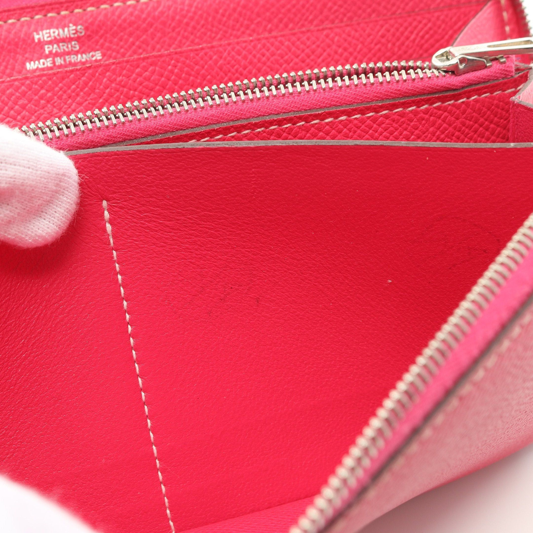 Hermes Hermes Azap Long Round Zipper Wallet Veau Epsom Pink Purple Silver Hardware Stamp Size ONE SIZE - 7 Thumbnail