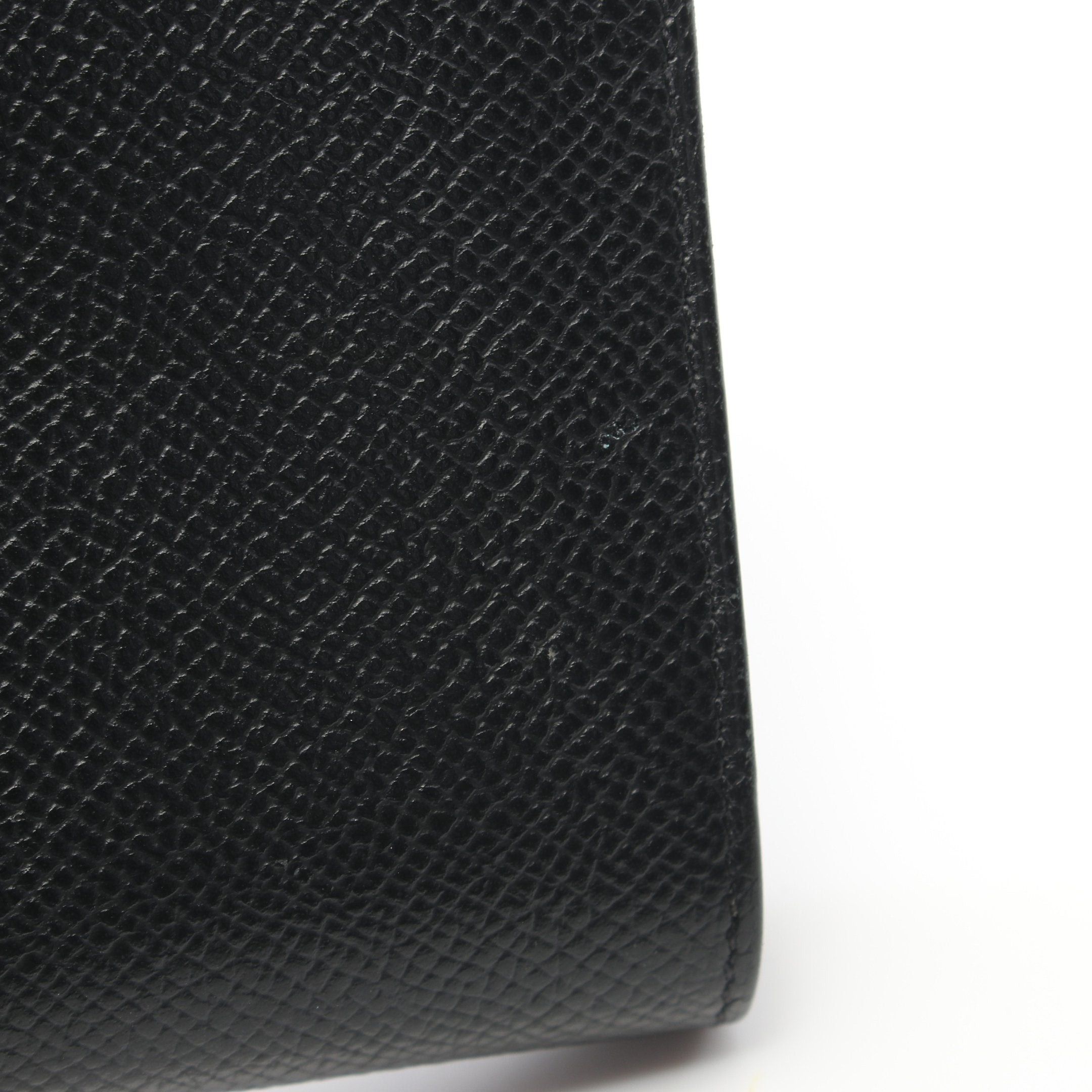 Hermes Hermes Bearn Compact Bi-Fold Wallet Veau Epsom Black Silver Hardware Y Stamp Size ONE SIZE - 7 Thumbnail
