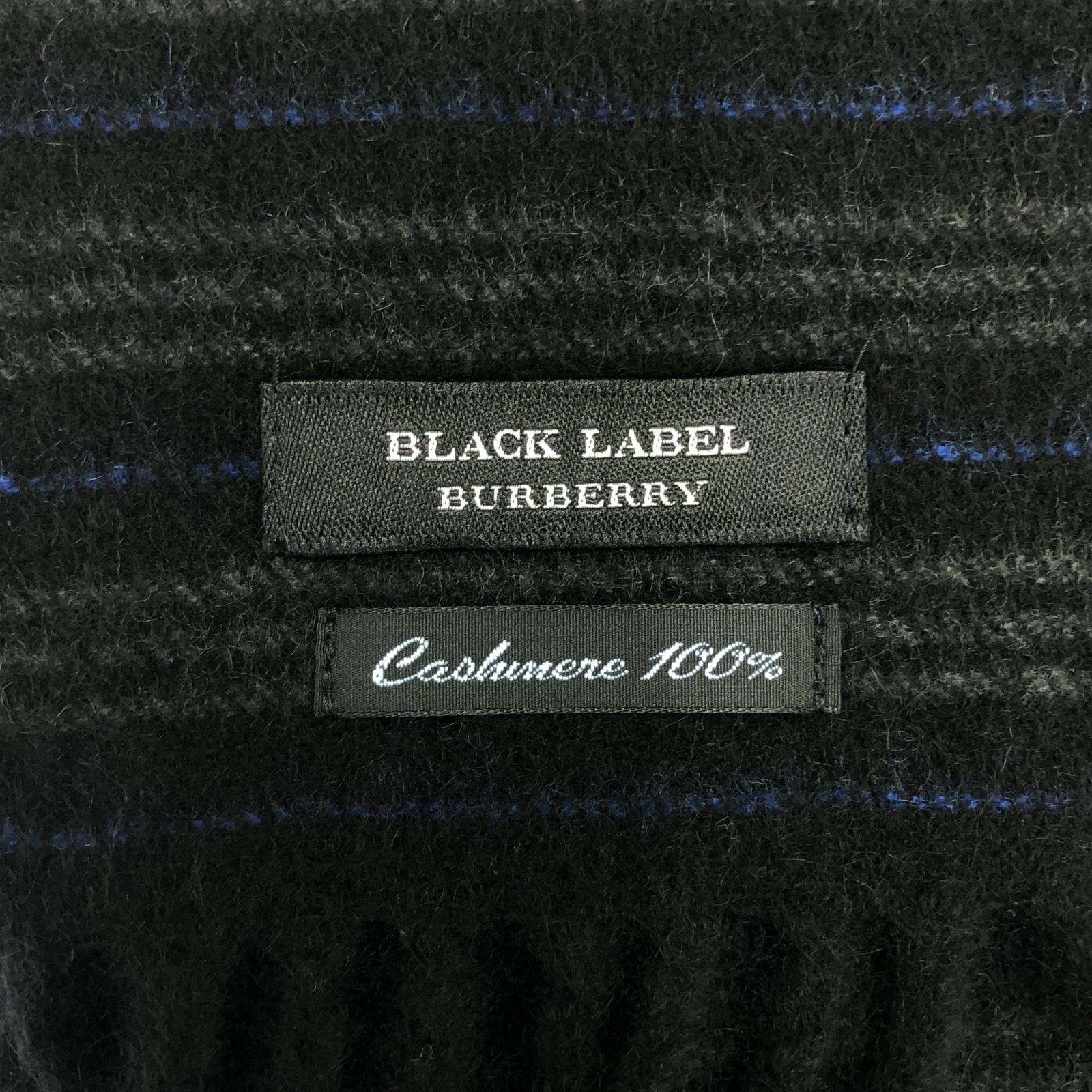 Burberry Burberry Scarf Cashmere Black Size ONE SIZE - 6 Thumbnail