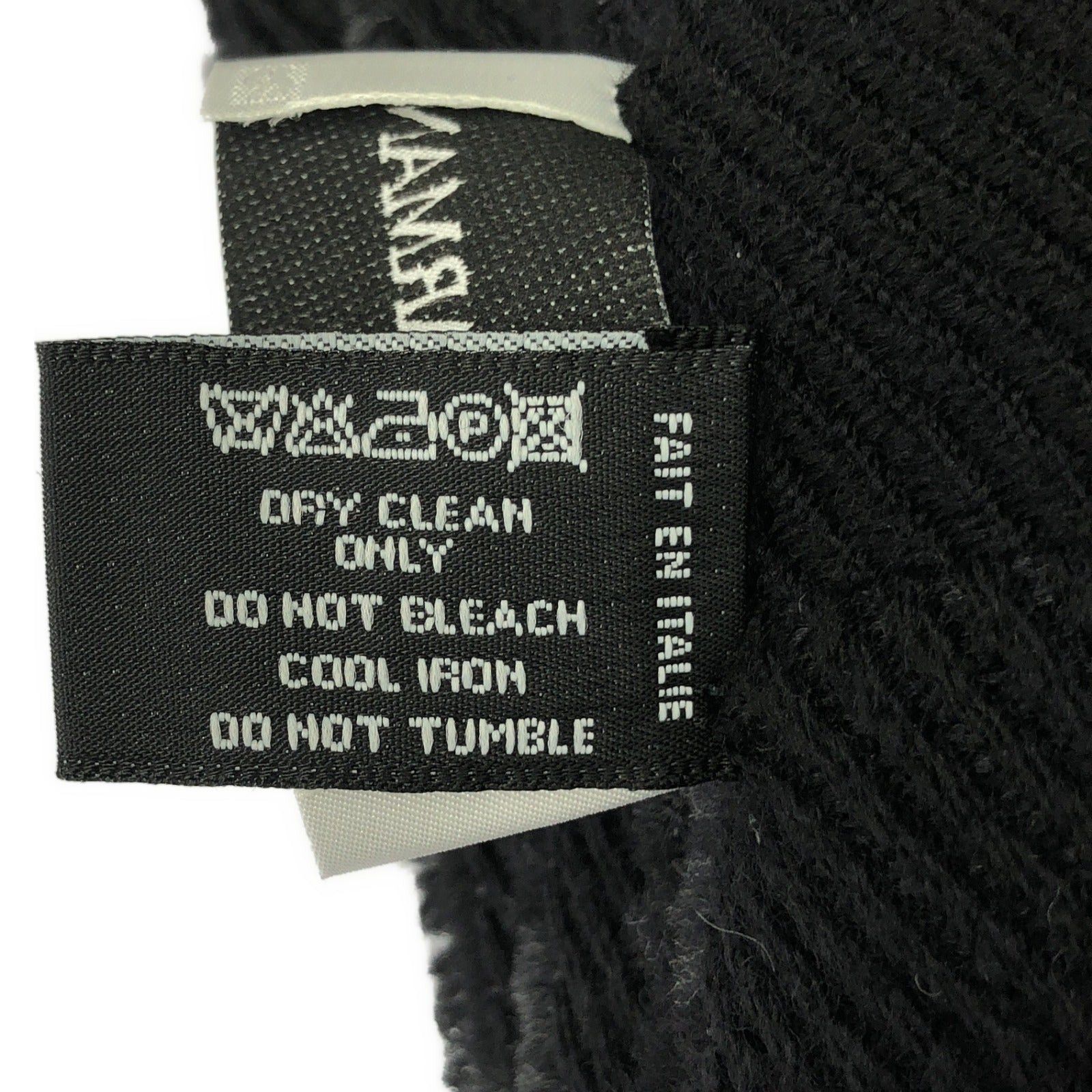Giorgio Armani Giorgio Armani Scarf Wool Black Size ONE SIZE - 6 Thumbnail