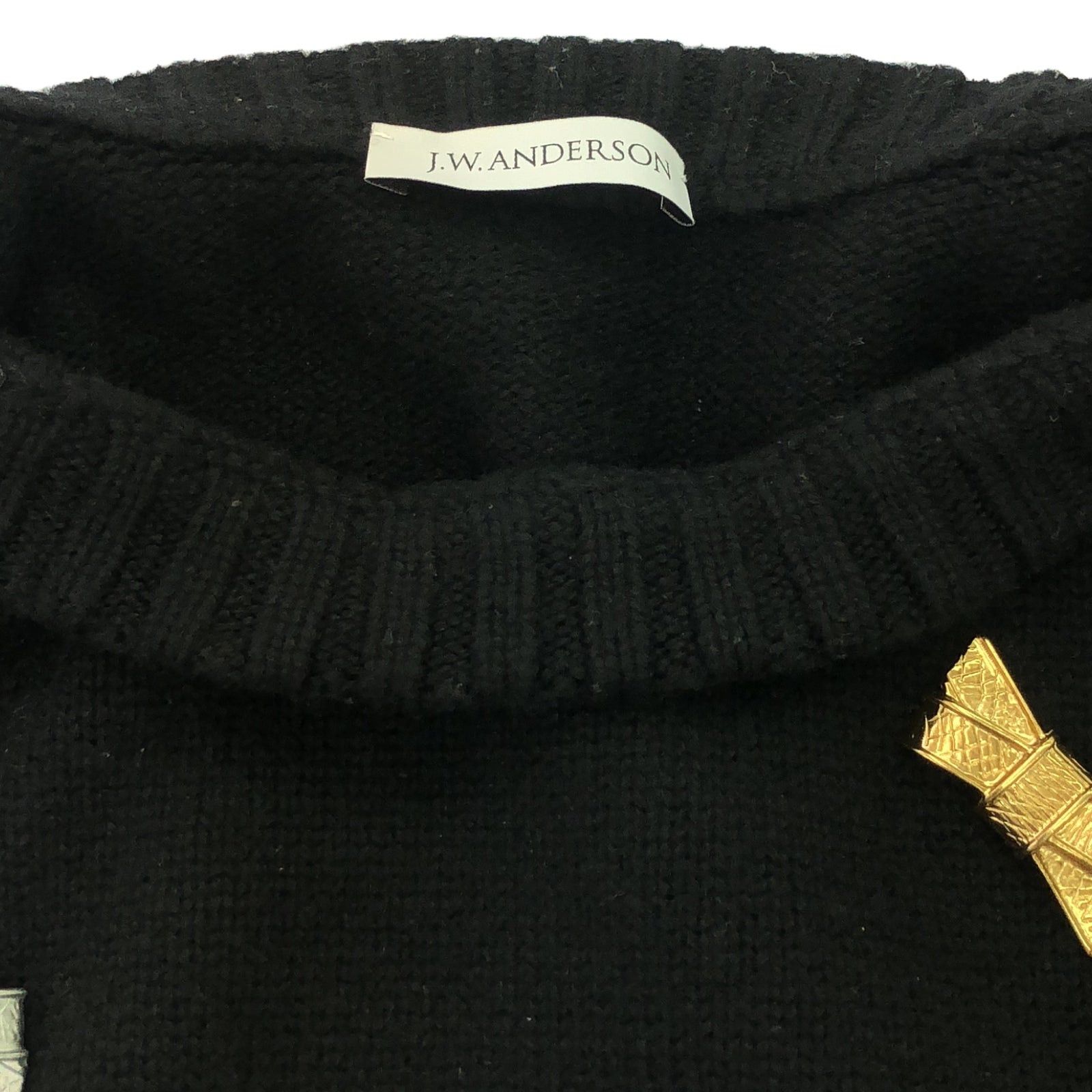 JW Anderson Jw Anderson Knit Wool Black Size ONE SIZE - 9 Thumbnail