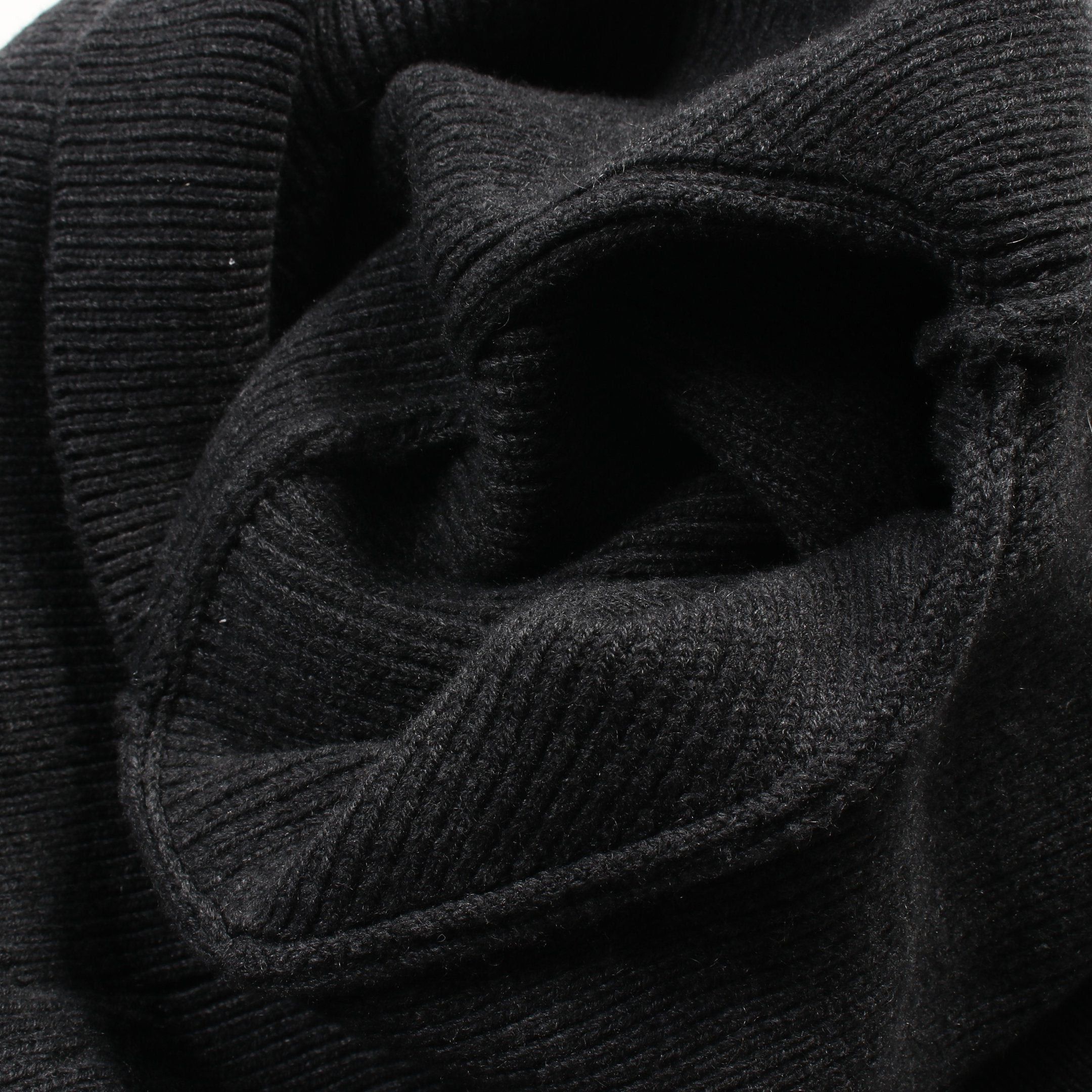 Bottega Veneta Bottega Veneta Cropped Knit High Neck Cashmere Dark Gray Size ONE SIZE - 8 Thumbnail